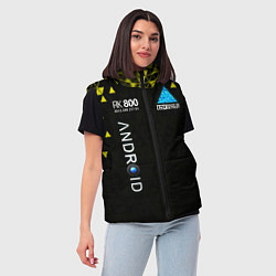 Женский жилет DETROIT: BECOME HUMAN, цвет: 3D-черный — фото 2