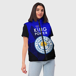 Женский жилет Leicester City, цвет: 3D-красный — фото 2