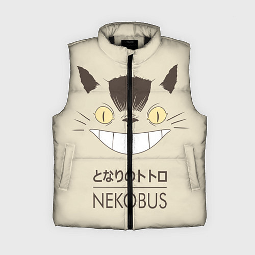 Женский жилет Мой сосед Тоторо Nekobus / 3D-Черный – фото 1