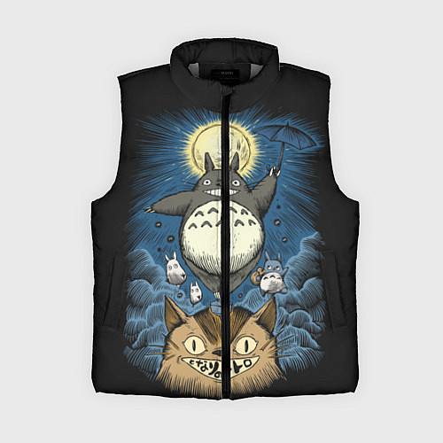 Женский жилет My Neighbor Totoro / 3D-Светло-серый – фото 1