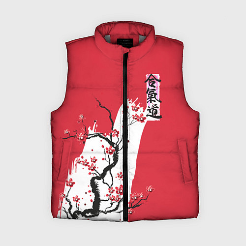 Женский жилет Сакура Айкидо / 3D-Светло-серый – фото 1