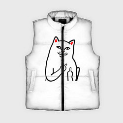 Женский жилет Meme Cat, цвет: 3D-черный