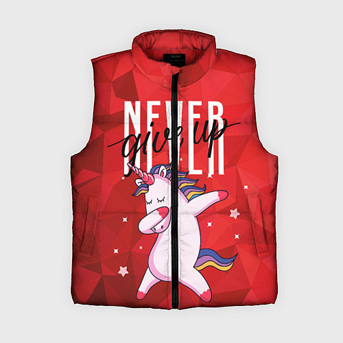 Женский жилет Крутой единорог / 3D-Красный – фото 1