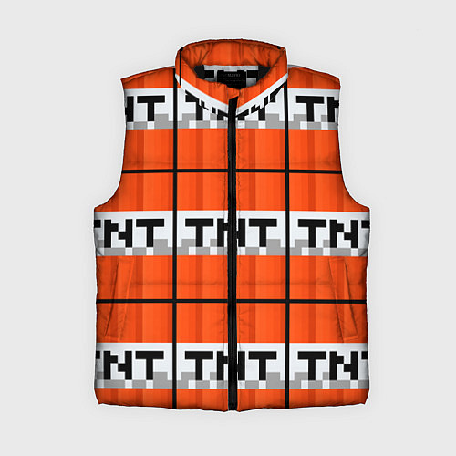 Женский жилет Minecraft-Динамит / 3D-Черный – фото 1