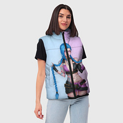 Женский жилет League of Legends Jinx, цвет: 3D-красный — фото 2