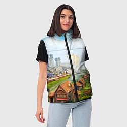 Женский жилет ГЕРОИ МЕЧА И МАГИИ, цвет: 3D-красный — фото 2