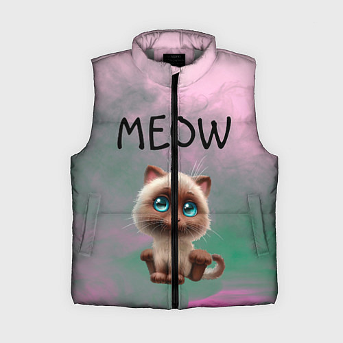 Женский жилет Кошечка / 3D-Светло-серый – фото 1
