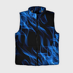 Женский жилет BLUE FIRE FLAME, цвет: 3D-светло-серый