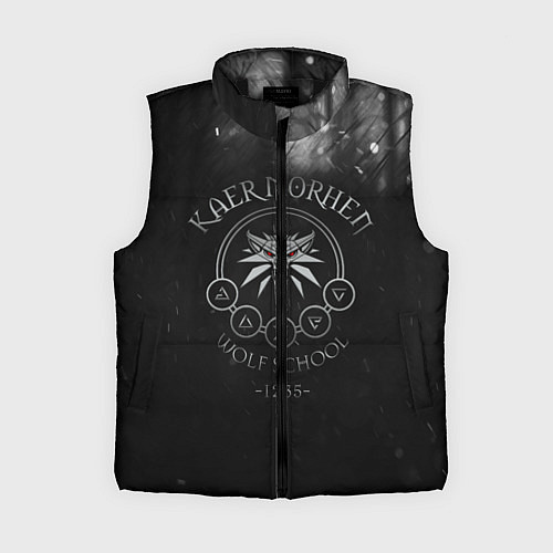 Женский жилет ВЕДЬМАК / 3D-Черный – фото 1