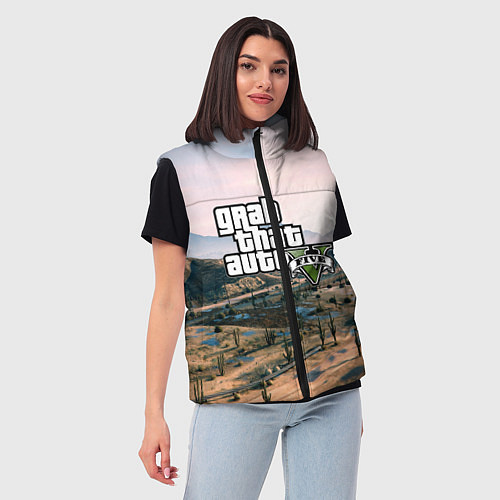 Женский жилет Grand Theft Auto 5 / 3D-Красный – фото 3