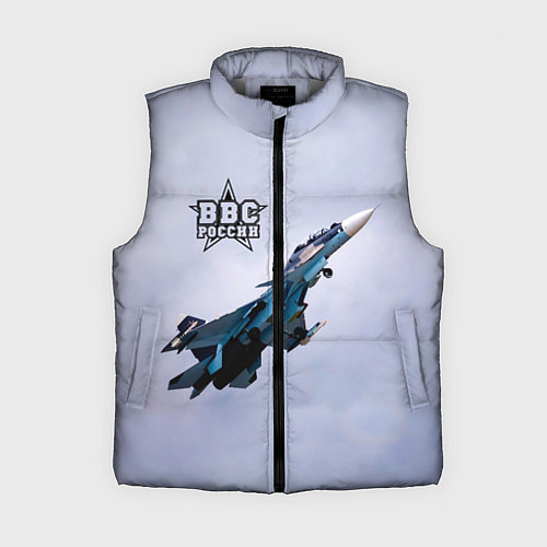 Женский жилет ВВС России / 3D-Светло-серый – фото 1