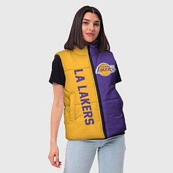 Женский жилет LA LAKERS, цвет: 3D-черный — фото 2