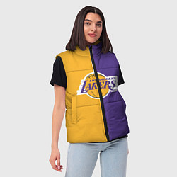 Женский жилет LA LAKERS, цвет: 3D-черный — фото 2