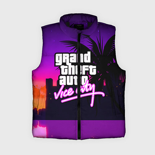 Женский жилет GTA:VICE CITY / 3D-Черный – фото 1