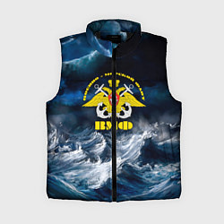 Женский жилет Военно-морской флот, цвет: 3D-черный