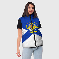 Женский жилет Военно - морской флот, цвет: 3D-черный — фото 2