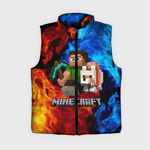 Женский жилет MINECRAFT / 3D-Черный – фото 1