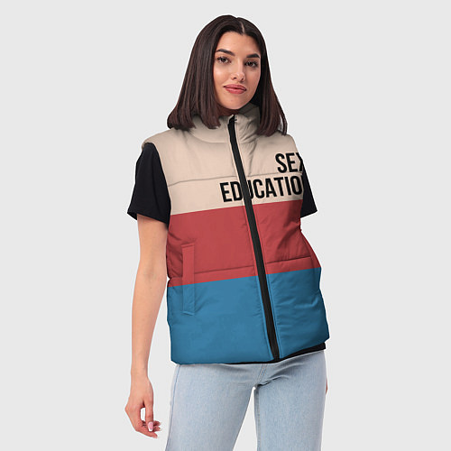 Женский жилет Половое воспитание / 3D-Красный – фото 3