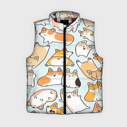 Женский жилет Корги, цвет: 3D-красный