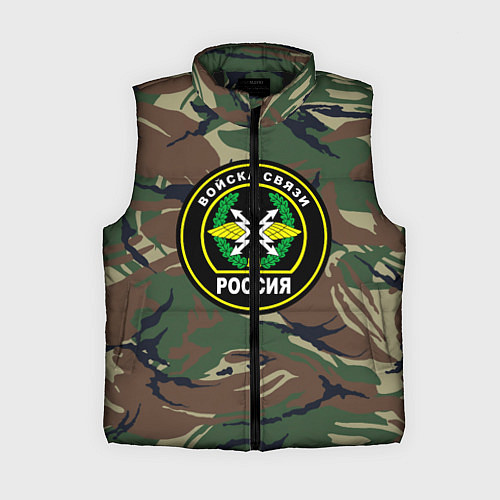Женский жилет Войска связи / 3D-Черный – фото 1