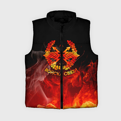 Женский жилет Войска связи / 3D-Черный – фото 1