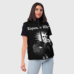 Женский жилет Король и Шут Анархия спина, цвет: 3D-черный — фото 2