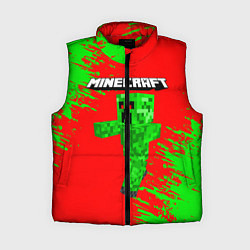 Женский жилет MINECRAFT, цвет: 3D-красный