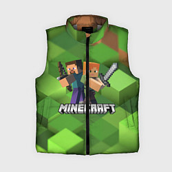 Женский жилет MINECRAFT, цвет: 3D-светло-серый