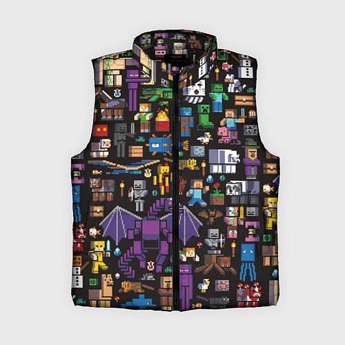 Женский жилет MINECRAFT / 3D-Черный – фото 1
