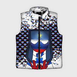 Женский жилет CountryHumans, цвет: 3D-черный