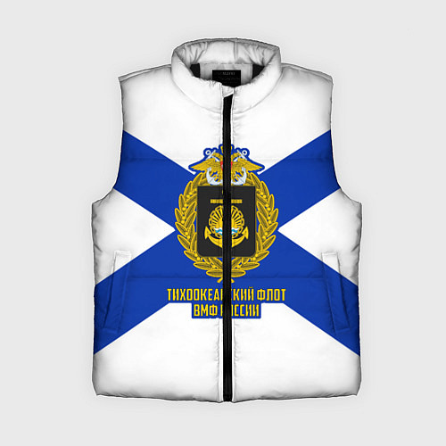 Женский жилет Тихоокеанский флот ВМФ России / 3D-Черный – фото 1