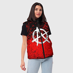 Женский жилет АНАРХИЯ, цвет: 3D-светло-серый — фото 2