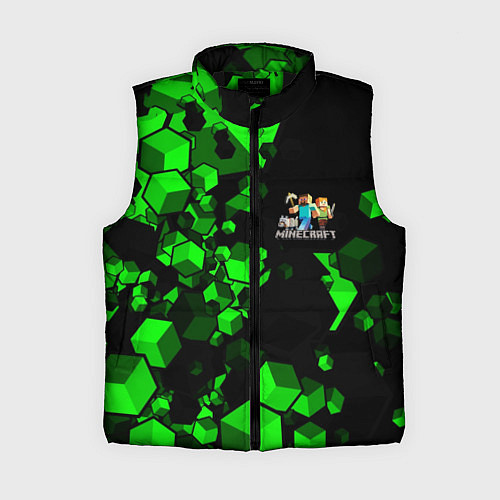 Женский жилет MINECRAFT / 3D-Черный – фото 1