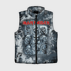 Женский жилет Iron Maiden, цвет: 3D-светло-серый