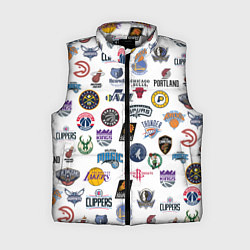 Женский жилет NBA Pattern, цвет: 3D-светло-серый