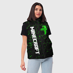 Женский жилет MINECRAFT, цвет: 3D-светло-серый — фото 2