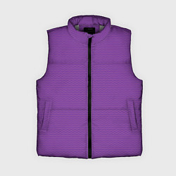 Женский жилет Фиолетовая волна, цвет: 3D-светло-серый