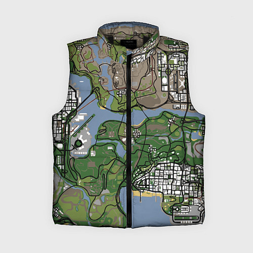 Женский жилет San andreas / 3D-Черный – фото 1