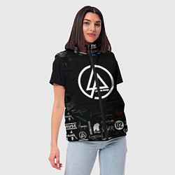 Женский жилет LINKIN PARK, цвет: 3D-черный — фото 2