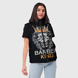 Женский жилет Barber King Барбер Король, цвет: 3D-черный — фото 2