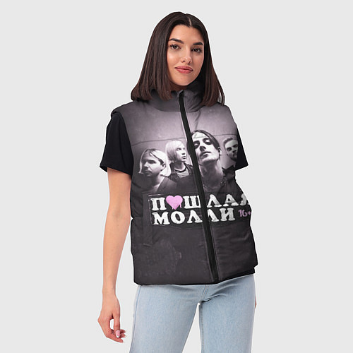 Женский жилет ПОШЛАЯ МОЛЛИ / 3D-Красный – фото 3
