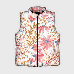 Женский жилет Цветы