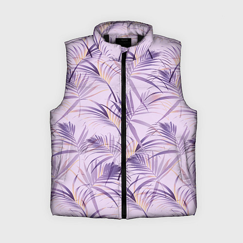 Женский жилет Листья / 3D-Черный – фото 1