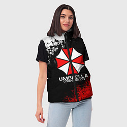Женский жилет RESIDENT EVIL UMBRELLA, цвет: 3D-черный — фото 2