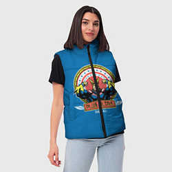 Женский жилет MY HERO ACADEMIA руки базуки, цвет: 3D-светло-серый — фото 2