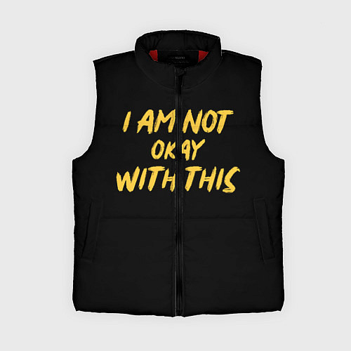 Женский жилет МНЕ ЭТО НЕ НРАВИТСЯ / 3D-Красный – фото 1