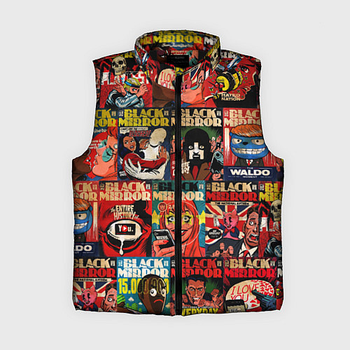 Женский жилет ЧЕРНОЕ ЗЕРКАЛО / 3D-Черный – фото 1