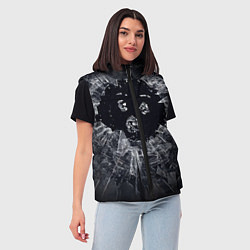 Женский жилет ЧЕРНОЕ ЗЕРКАЛО, цвет: 3D-красный — фото 2