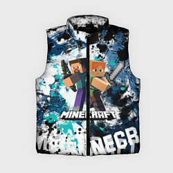 Женский жилет Minecraft Майнкрафт, цвет: 3D-черный