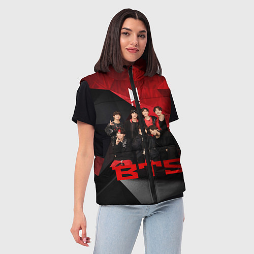 Женский жилет BTS / 3D-Красный – фото 3